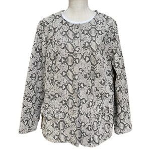 Chi by Falchi Snake Print 100% Genuine Leather Jacket Size:‎ 1X